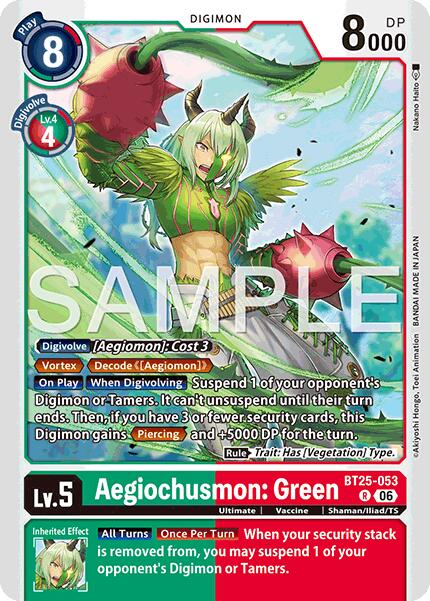 Aegiochusmon: Green [BT25-053] [Dual Revolution]