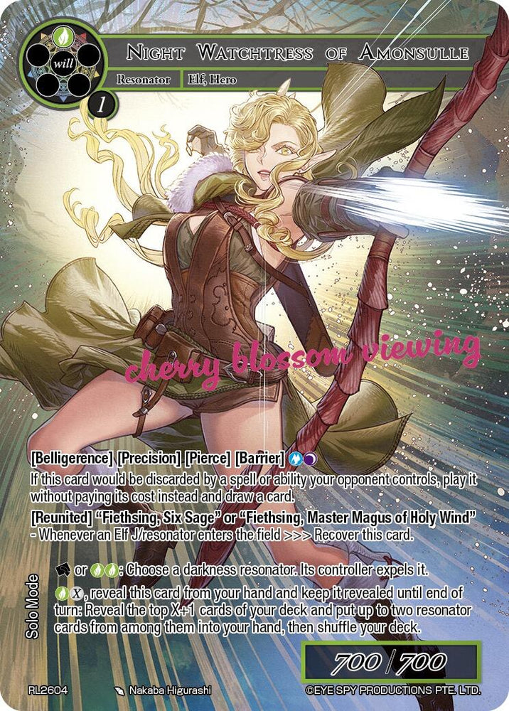 Night Watchtress of Amonsulle (RL2604) [Promo Cards]