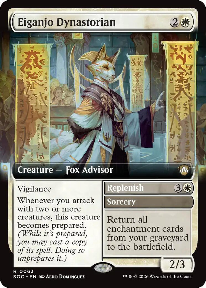 Eiganjo Dynastorian (Extended Art) [Secrets of Strixhaven Commander]