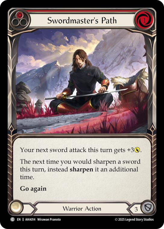 Swordmasters Path (Red) [AHA014] (Armory Deck Origins: Hala)