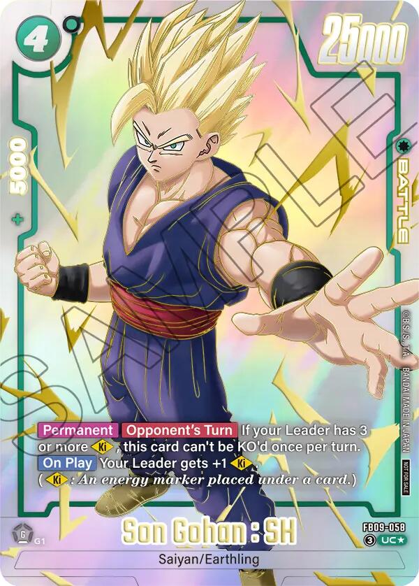 Son Gohan : SH (FB09-058) (Limited Pack 26-27 WAVE1) [Fusion World Tournament Cards]