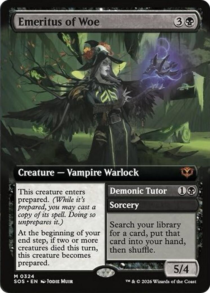 Emeritus of Woe (Extended Art) [Secrets of Strixhaven]