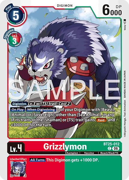 Grizzlymon [BT25-012] [Dual Revolution]