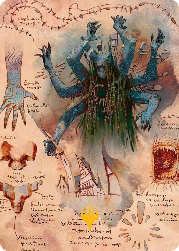 The Dawning Archaic Art Card (Gold-Stamped Planeswalker Symbol) [Secrets of Strixhaven Art Series]