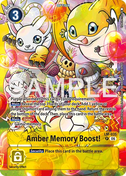 Amber Memory Boost! [LM-035] (Alternate Art) [Starter Deck: Beatbreak]