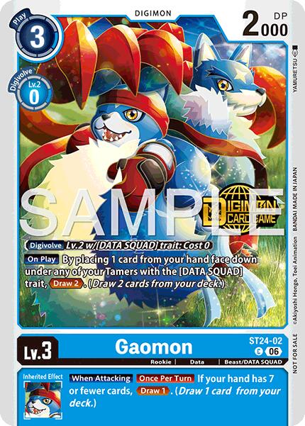 Gaomon [ST24-02] (Welcome Tamers Pack Vol.2) [Starter Deck: Data Squad]