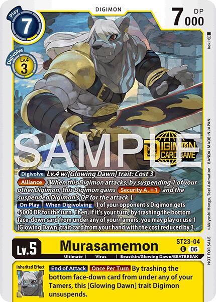 Murasamemon [ST23-04] (Welcome Tamers Pack Vol.2) [Starter Deck: Beatbreak Release Event Cards]
