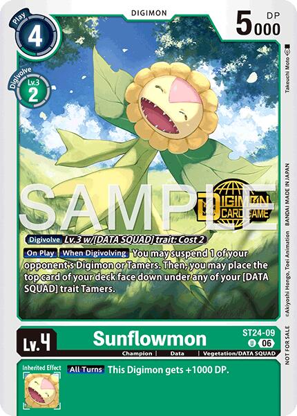 Sunflowmon [ST24-09] (Welcome Tamers Pack Vol.2) [Starter Deck: Data Squad]