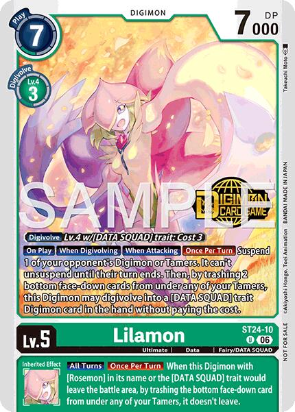 Lilamon [ST24-10] (Welcome Tamers Pack Vol.2) [Starter Deck: Data Squad]