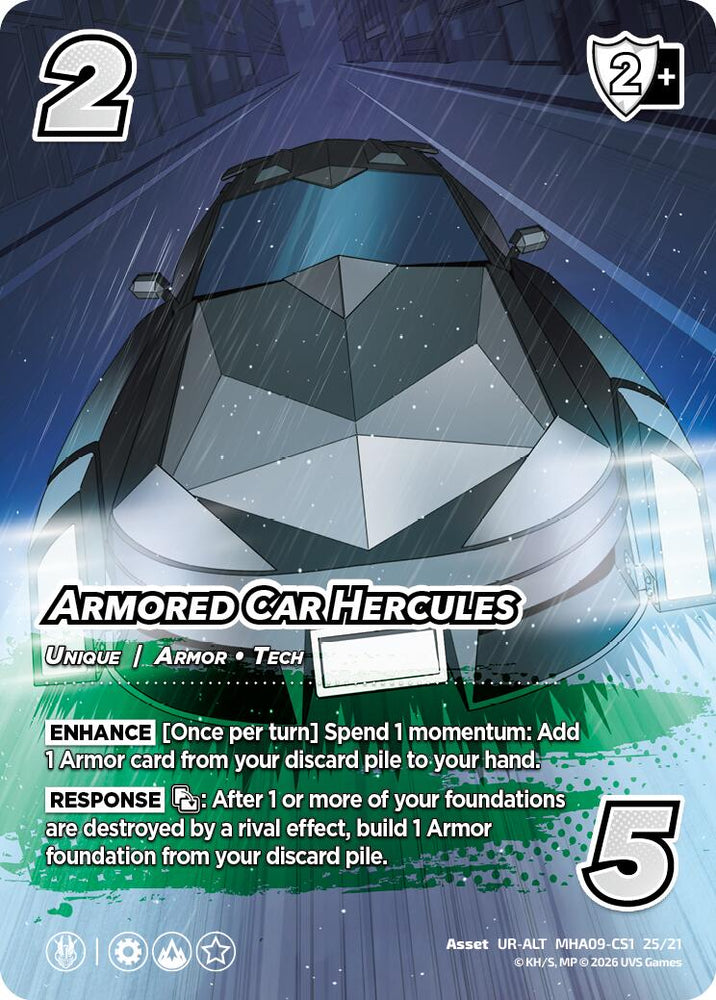 Armored Car Hercules (Alternative Art) [Challenger Series: My Hero Academia - Final Battle]