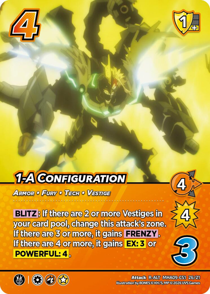 1-A Configuration (Alternative Art) [Challenger Series: My Hero Academia - Final Battle]