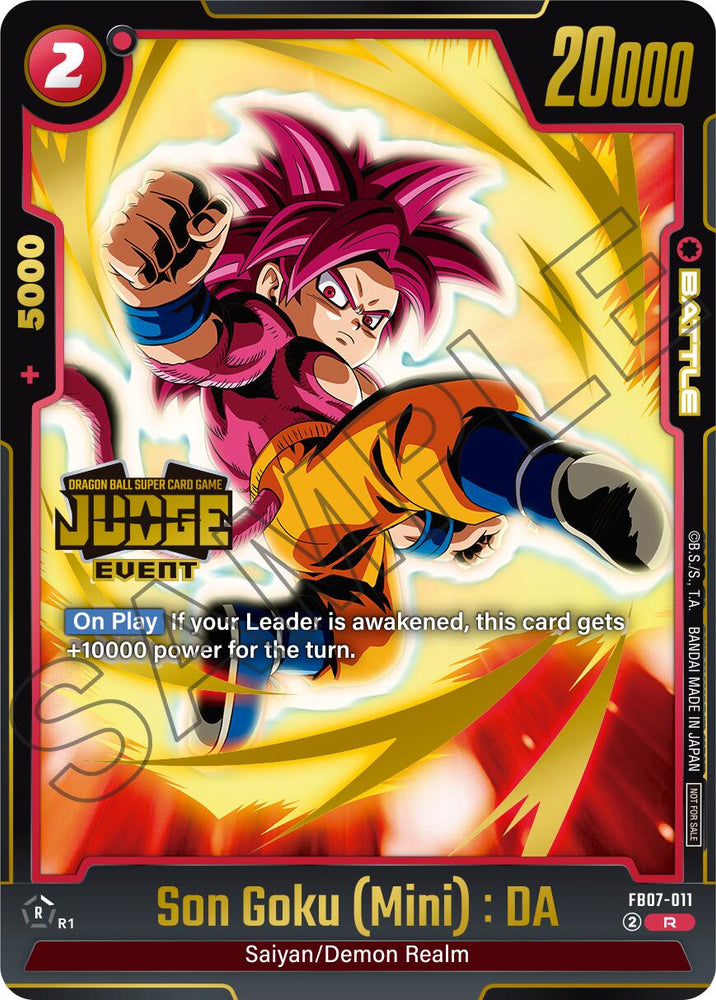 Son Goku (Mini) : DA (Judge Pack Event Judge 05 - Event Judge) [Fusion World Tournament Cards]