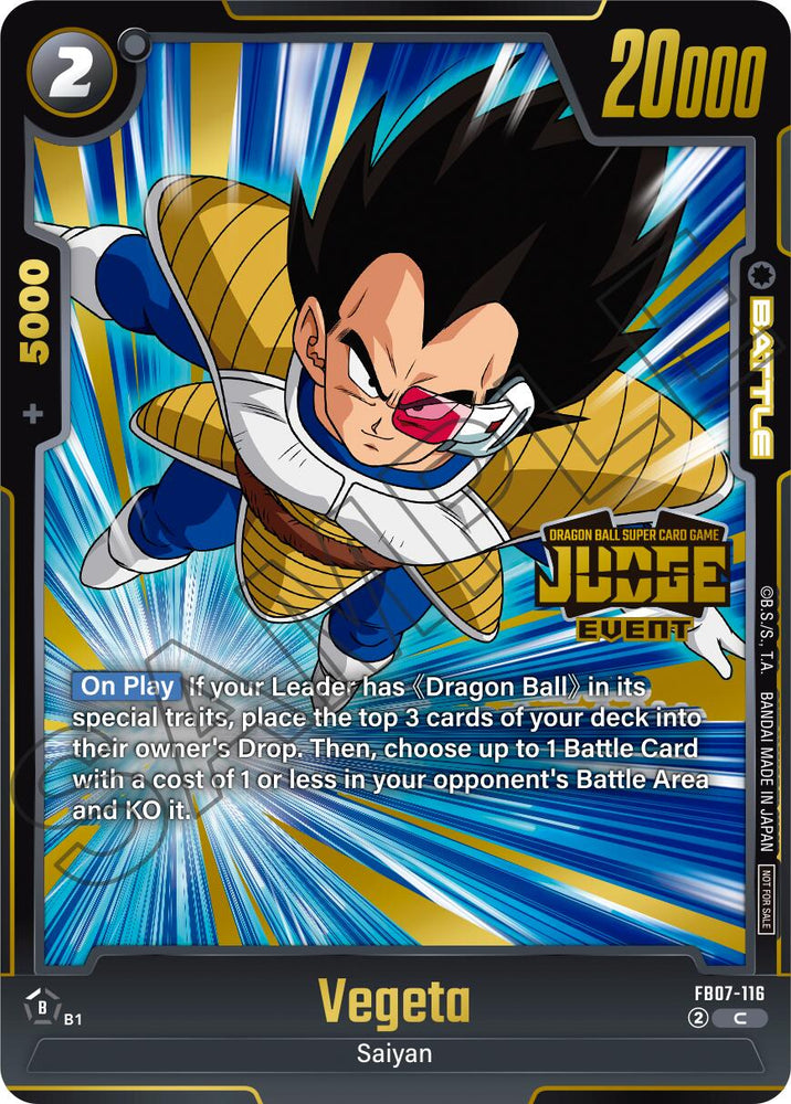 Vegeta (Judge Pack 05 - Event Judge) [Fusion World Tournament Cards]