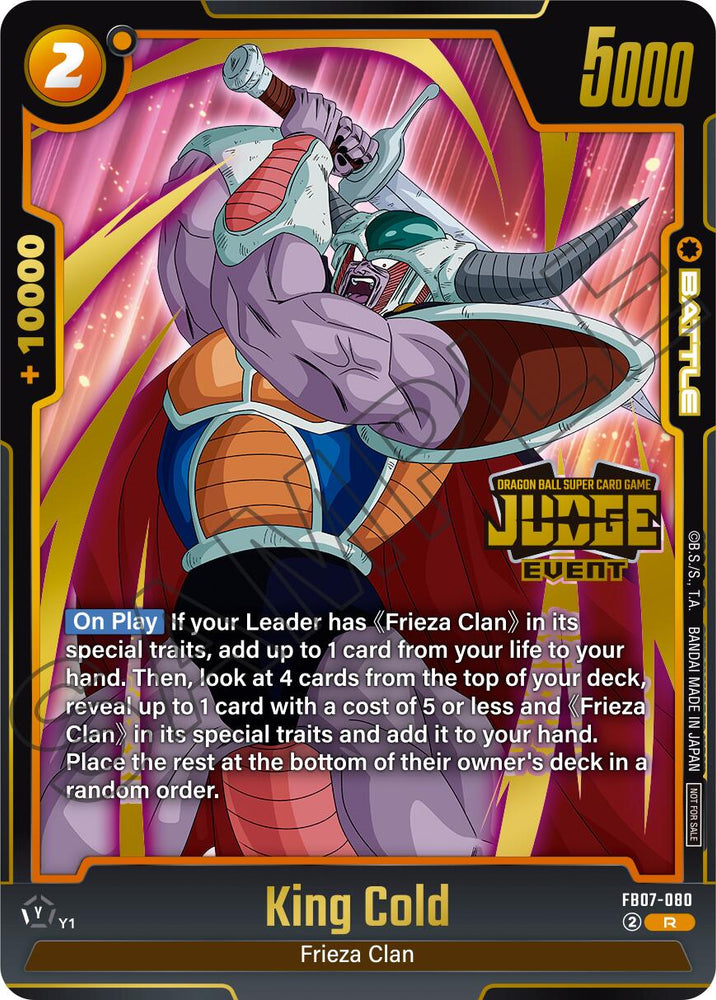King Cold (Judge Pack 05 - Event Judge) [Fusion World Tournament Cards]