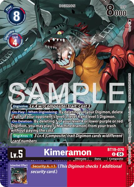 Kimeramon [BT19-070] - BT19-070 (Event Pack 10) [Release Special Booster Ver.2.0]