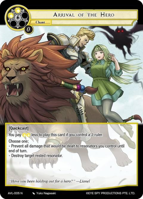 Arrival of the Hero (AVL-005 N) [Attack on Velmardia]
