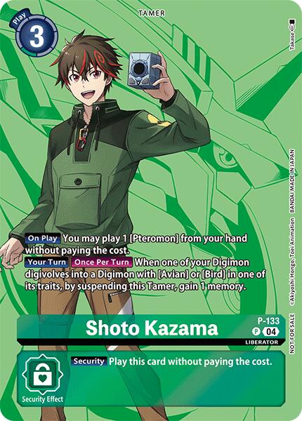 Shoto Kazama [P-133] (Digimon Liberator D-Storage Set) [Promotional Cards]