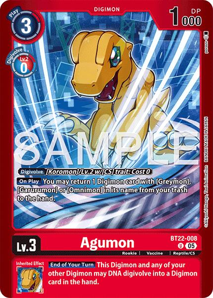 Agumon [BT22-008] [Limited Card Pack -Final Crest-]