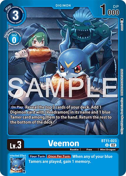 Veemon [BT11-023] [Limited Card Pack -Final Crest-]