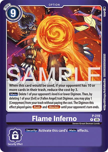 Flame Inferno [P-219] [Limited Card Pack -Final Crest-]