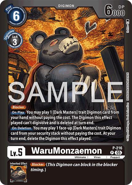 WaruMonzaemon [P-216] [Limited Card Pack -Final Crest-]