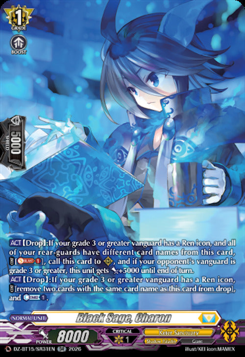 Black Sage, Charon (DZ-BT15/SR31EN) [Strike of Illusionary Shadows]