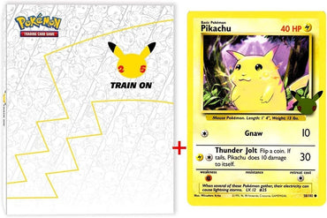 First Partner 25th Celebrations Jumbo Card Collector's Binder + Pikachu Exclusive Jumo