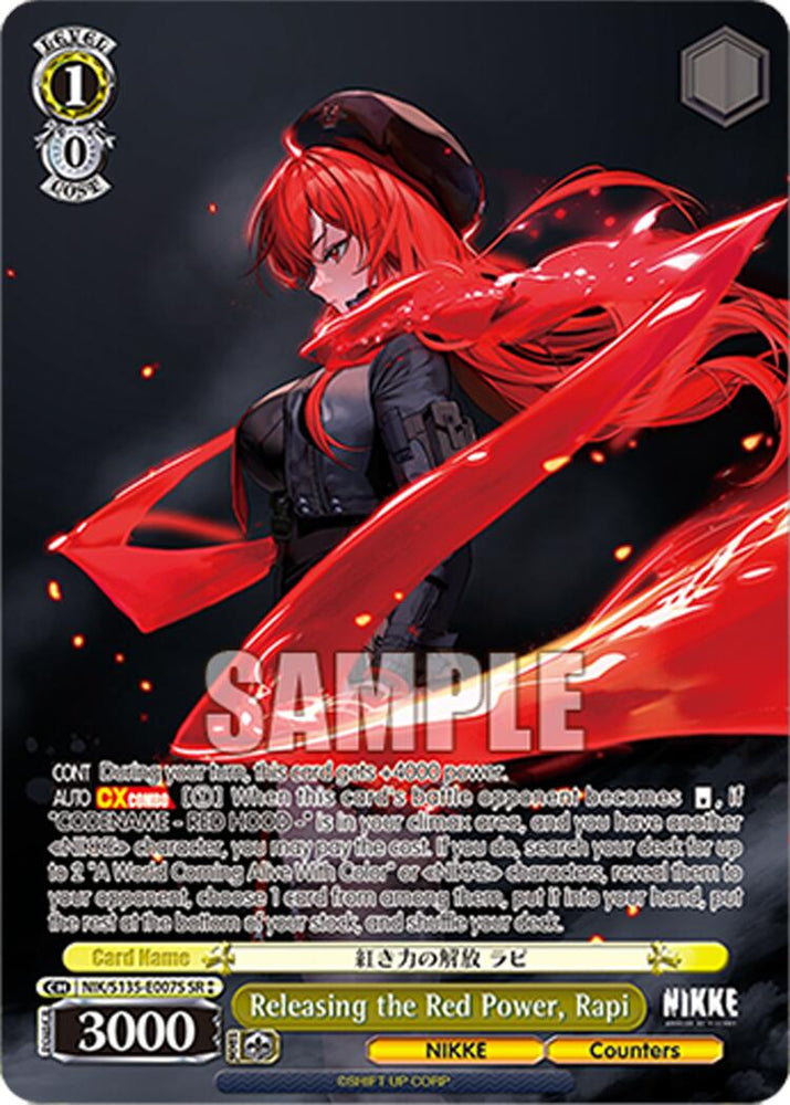 Releasing the Red Power, Rapi (NIK/S135-E007S) (SR) [GODDESS OF VICTORY: NIKKE Vol.2]