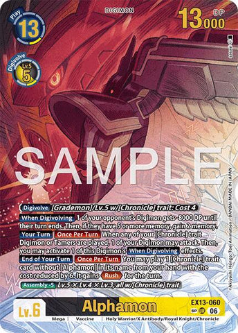 Alphamon [EX13-060] (SP) [Chivalrous XIII]