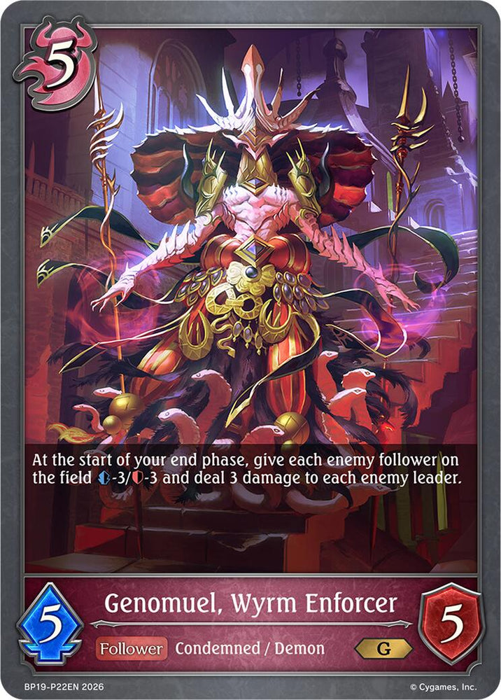 Genomuel, Wyrm Enforcer - P22EN (Foil) (BP19-P22EN) [Eightfold Retribution]