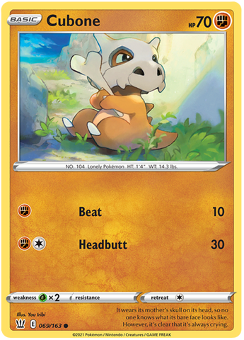 Cubone (069/163) [Sword & Shield: Battle Styles]