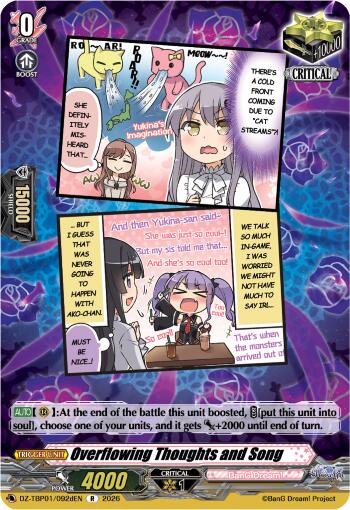 Overflowing Thoughts and Song (D) (DZ-TBP01/092dEN) [BanG Dream! Girls Band Party!]