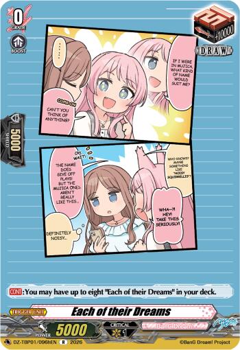 Each of their Dreams (H) (DZ-TBP01/096hEN) [BanG Dream! Girls Band Party!]