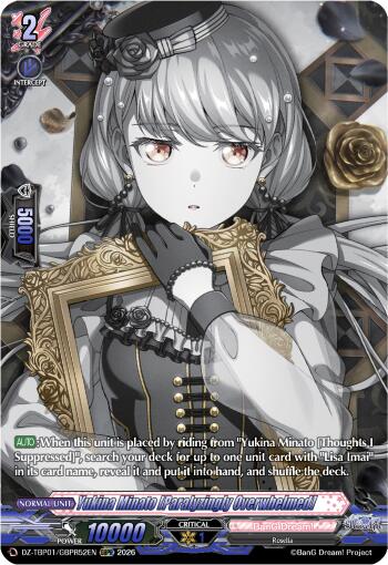 Yukina Minato [Paralyzingly Overwhelmed] (DZ-TBP01/GBPR52EN) [BanG Dream! Girls Band Party!]