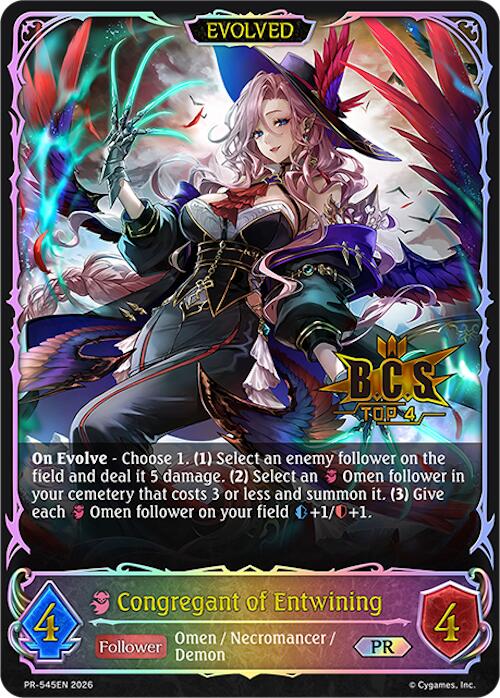 Congregant of Entwining (Evolved) (PR-545EN) [Promotional Cards]