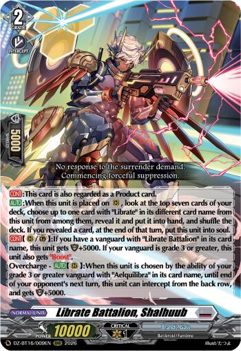 Librate Battalion, Shalhuub (DZ-BT16/009EN) [Parallactic Dawn]