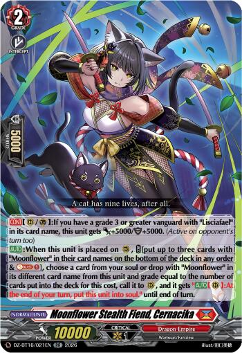 Moonflower Stealth Fiend, Cernacika (DZ-BT16/021EN) [Parallactic Dawn]