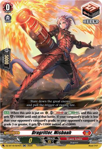 Dragritter, Misbaah (DZ-BT16/024EN) [Parallactic Dawn]