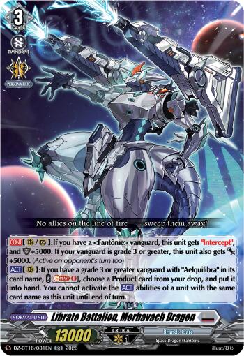 Librate Battalion, Merhavach Dragon (DZ-BT16/031EN) [Parallactic Dawn]