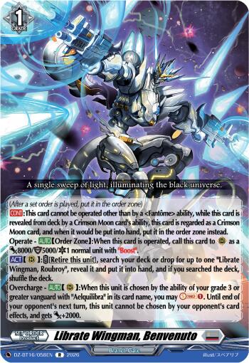 Librate Wingman, Benvenuto (DZ-BT16/058EN) [Parallactic Dawn]