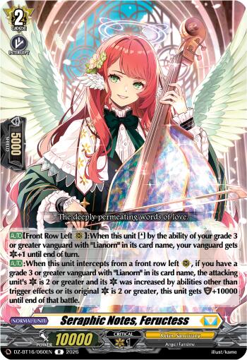 Seraphic Notes, Feructess (DZ-BT16/060EN) [Parallactic Dawn]