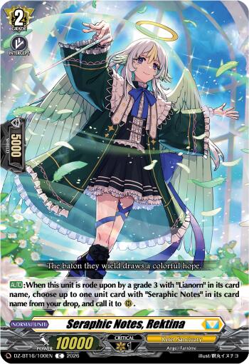 Seraphic Notes, Rektina (DZ-BT16/100EN) [Parallactic Dawn]