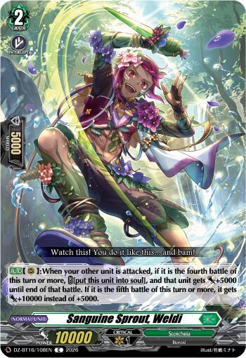 Sanguine Sprout, Weldi (DZ-BT16/108EN) [Parallactic Dawn]