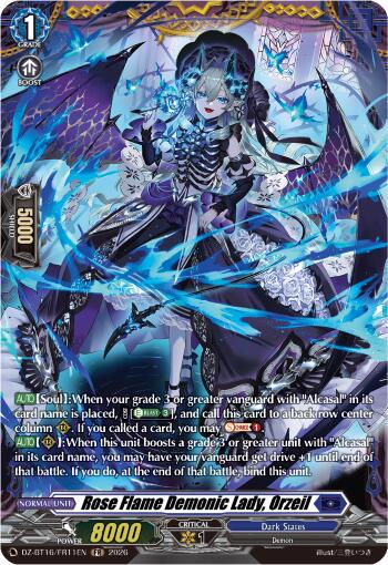 Rose Flame Demonic Lady, Orzeil (DZ-BT16/FR11EN) [Parallactic Dawn]