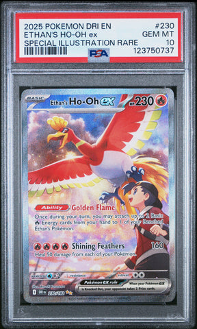 Pokemon Ethan's Ho-oh ex Special Illustration Rare 230/182 PSA 10