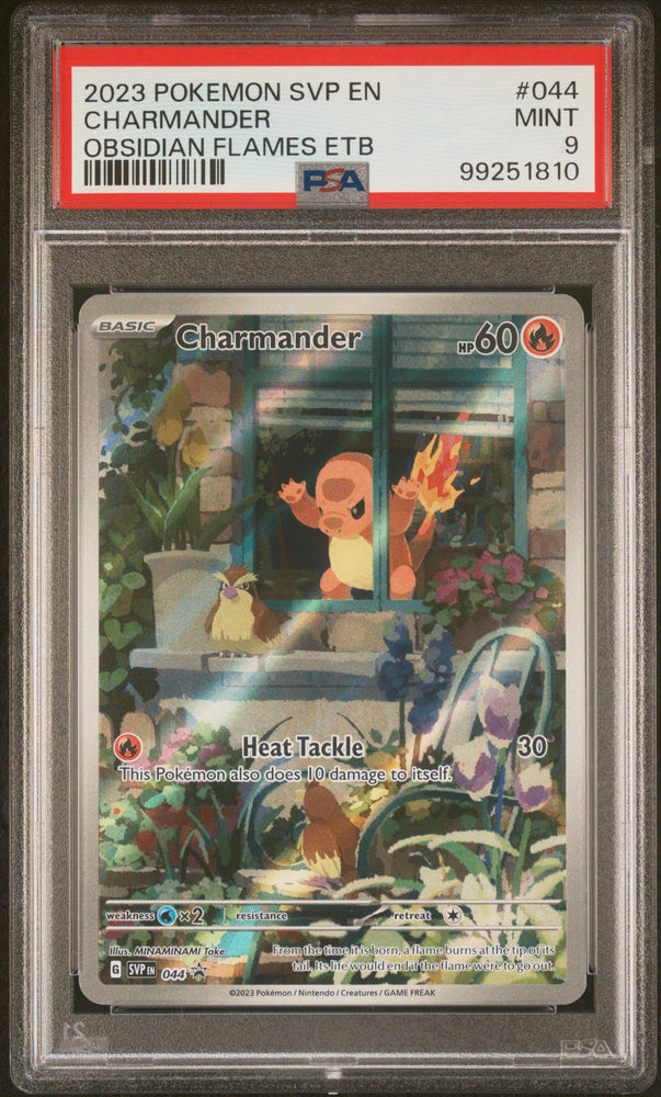 Pokemon Charmander Obsidian Flames Elite Trainer Box 044 PSA 9