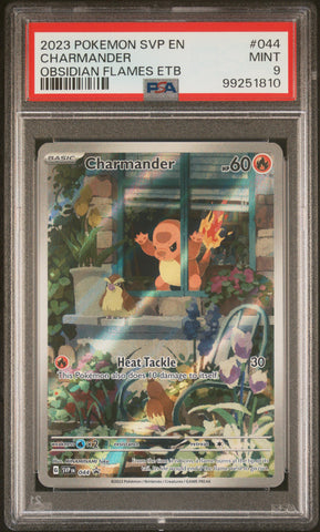 Pokemon Charmander Obsidian Flames Elite Trainer Box 044 PSA 9