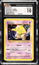 CGC 10 GEM MINT - 1999 Base Set Drowzee 49/102 SHADOWLESS