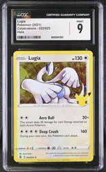 Pokemon Lugia 022/025 Celebrations 25th Anniversary Stamped CGC 9 Mint Pokemon Card