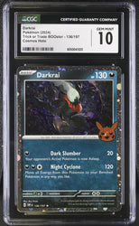 Pokemon Darkrai Cosmos Holo Trick Or Trade Booster 136/197 CGC Gem Mint 10